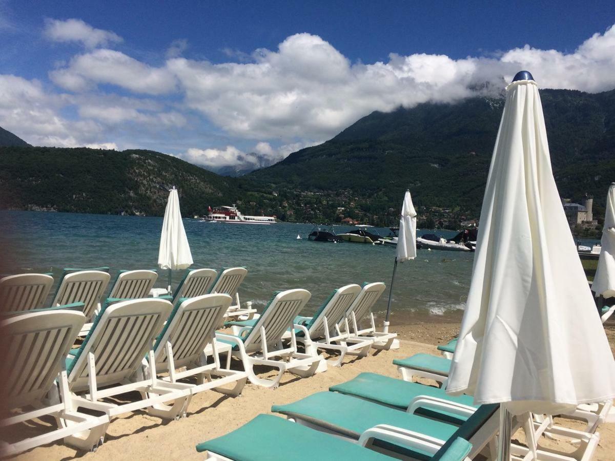 La Baie Des Voiles 3 Chambres 4 A 6 Personnes Au Bord Du Lac Plage Privee Duingt Dış mekan fotoğraf